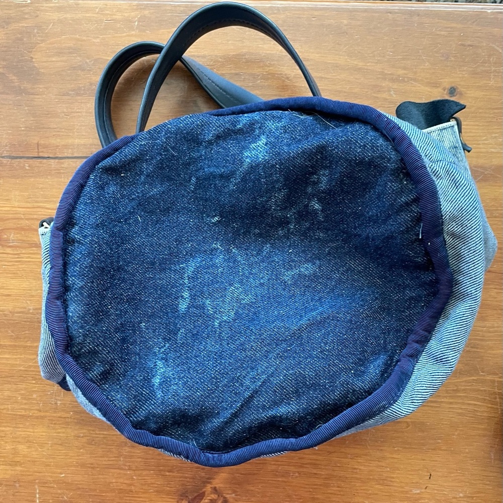 Clare V. Denim Marine Tote and Brass Removable Strap Bundle - Picture 15 of 15